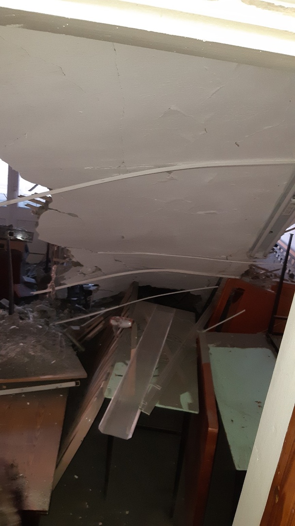 В общежитии Краснотурьинского индустриального колледжа обрушился потолок