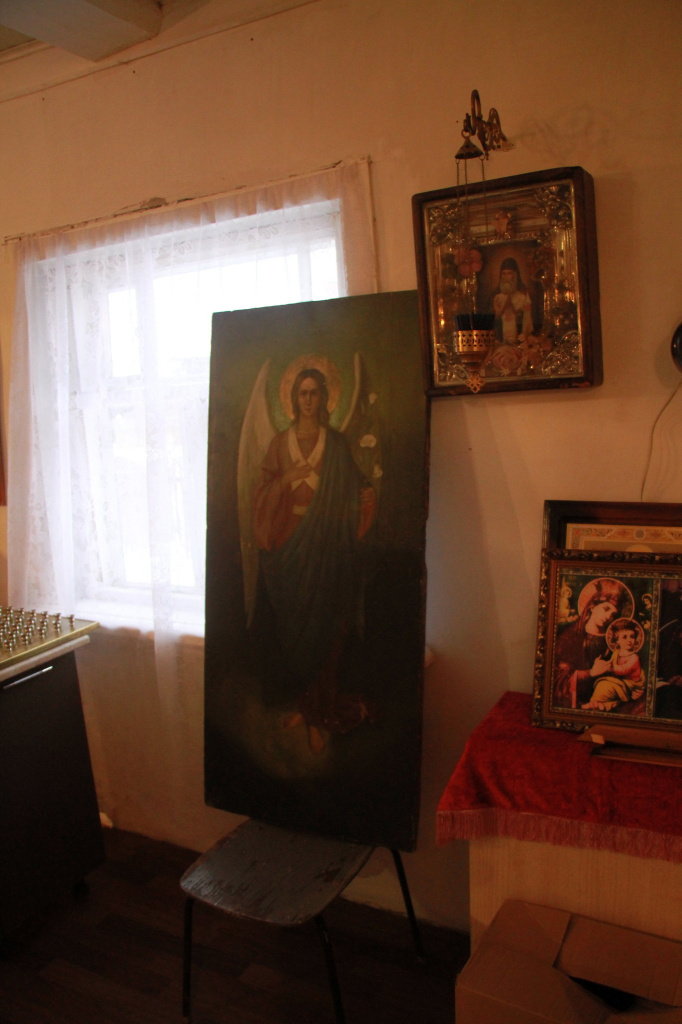 Подаренная икона архангела Гавриила. Фото: Константин Бобылев, “Глобус” 