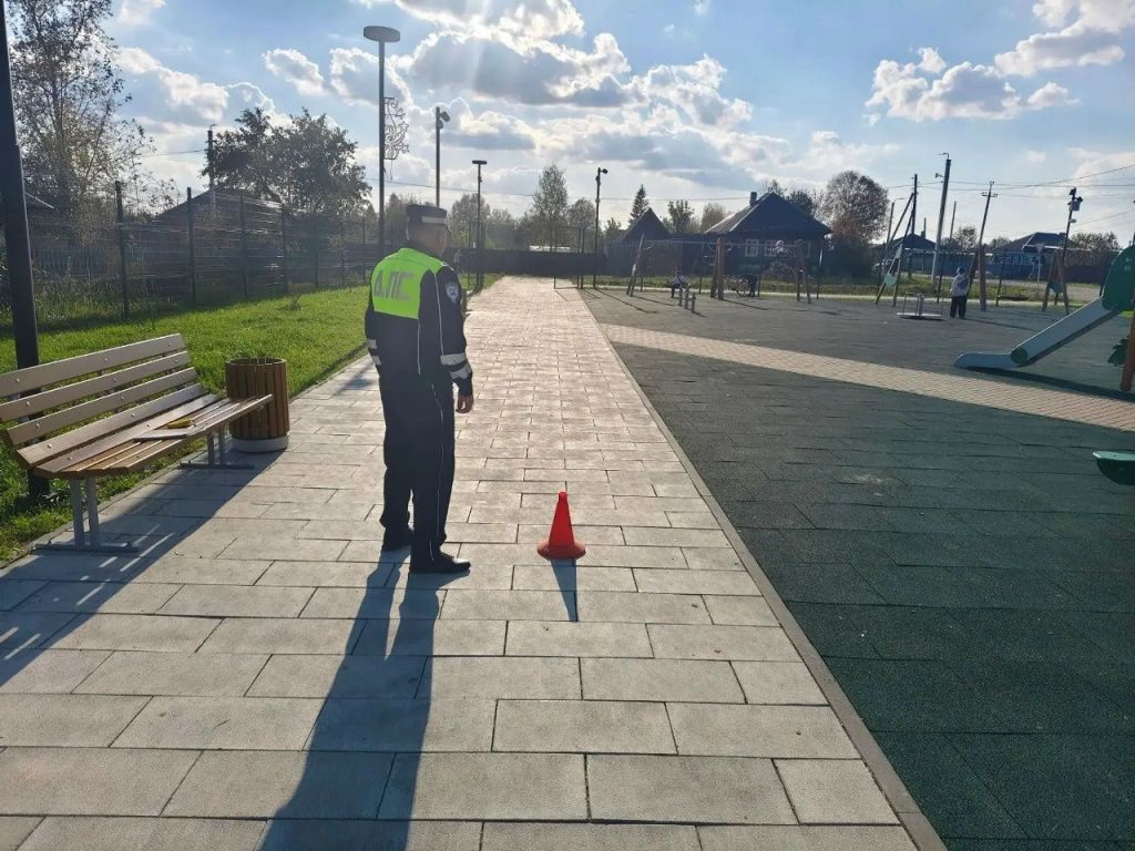 Ребенок катался на электросамокате и сбил девочку, гуляющую на детской площадке. Фото: Госавтоинспекция Серова