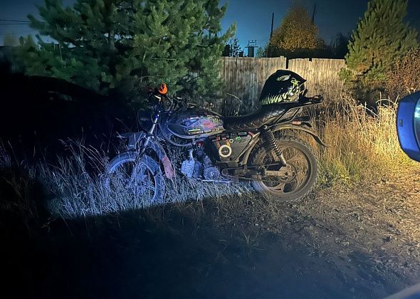 В Сосьве поймали бесправника на мопеде