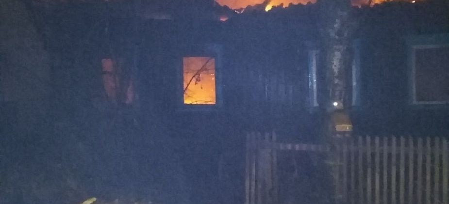 На пожаре в Сосьве травмировался мужчина