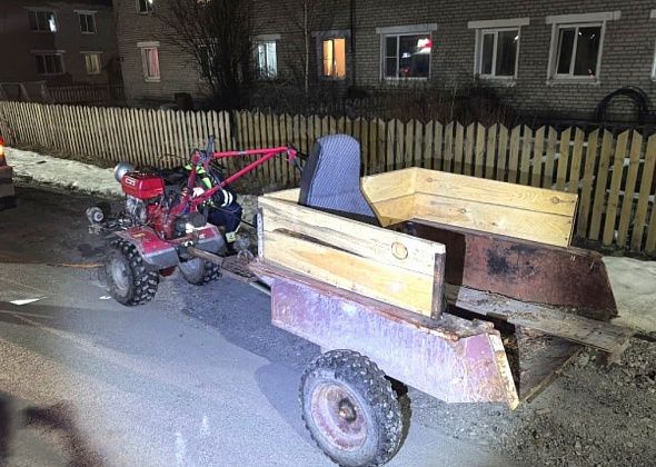 В Сосьве задержан пьяный бесправник за рулем мотоблока