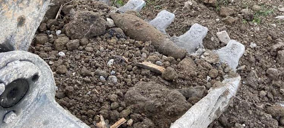 В Сосьве при строительстве многоквартирного дома для погорельцев нашли мину