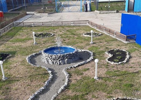 В сосьвинской колонии запустили фонтан
